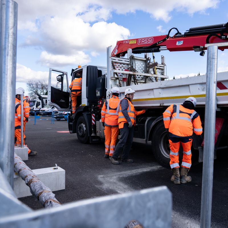 Action prévention chantier : risque routier.