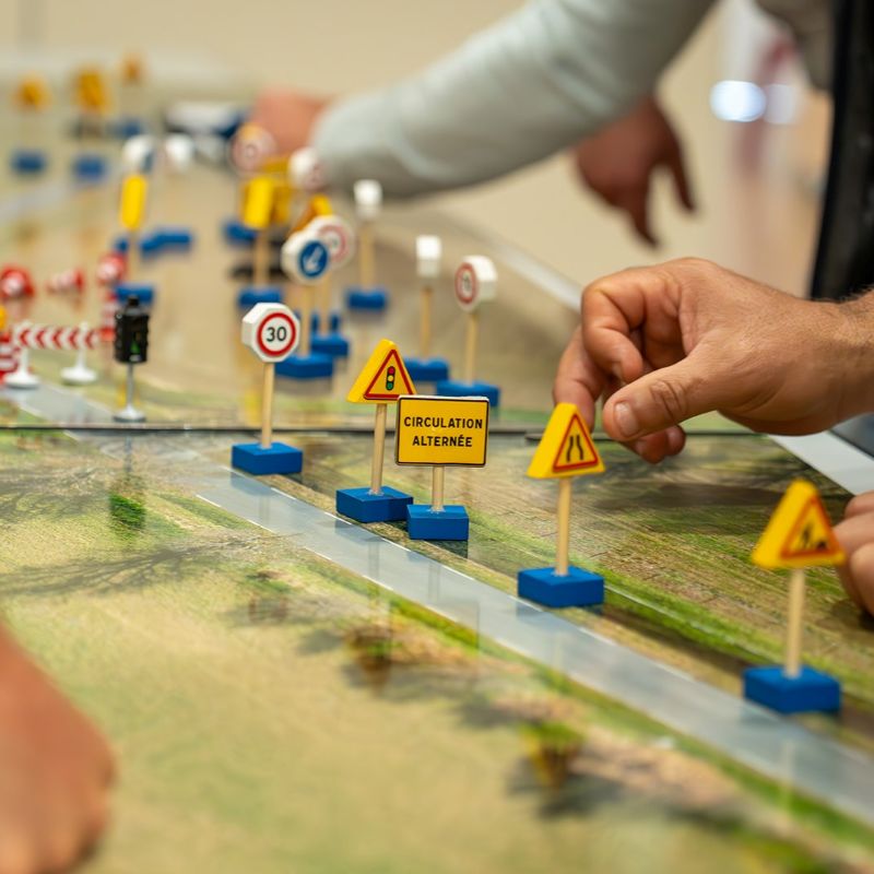 Action prévention chantier : signalisation temporaire.
