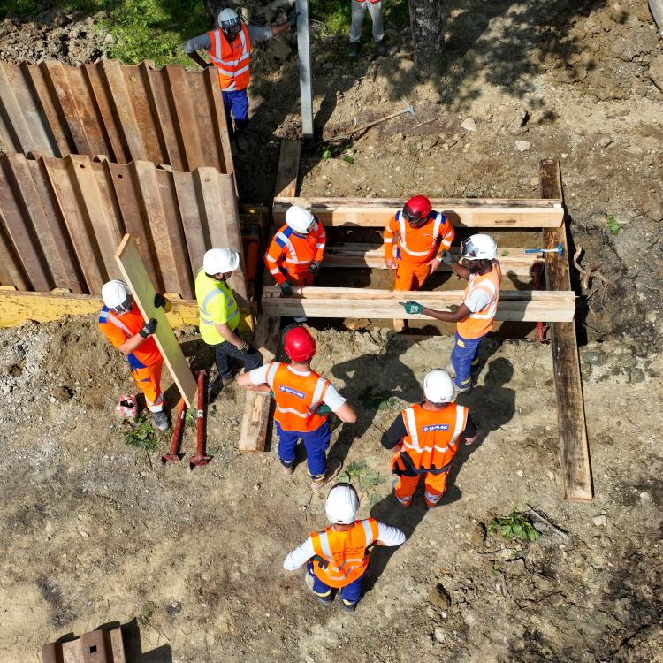 Action de prévention sur chantier pour le chlore.