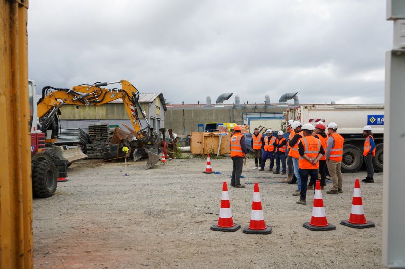 securisation-chantier Sécurisation chantier : travailleurs en formation.
