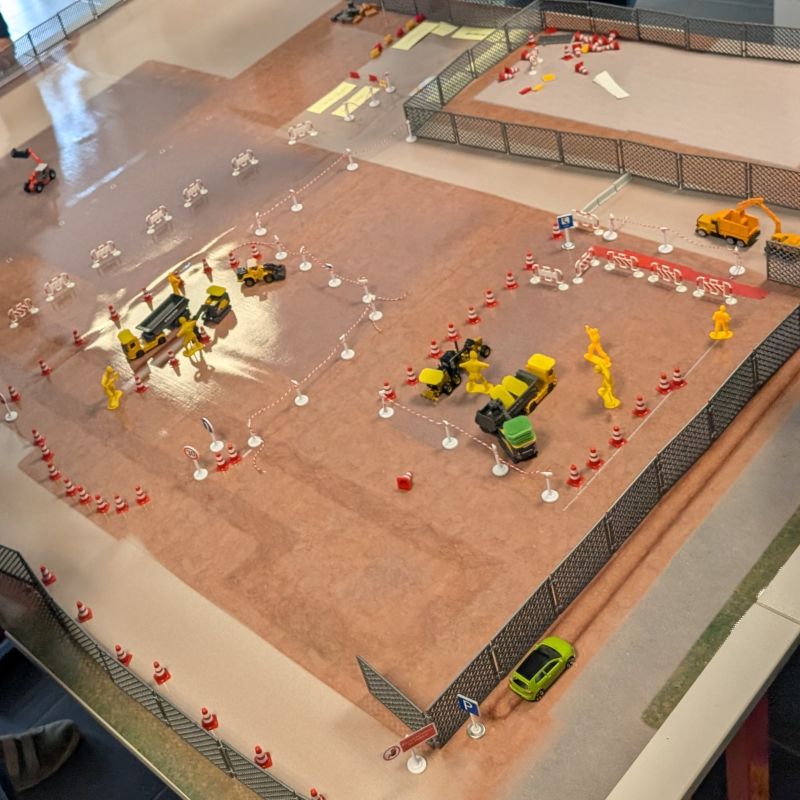 Action prévention chantier : atelier plan de circulation.