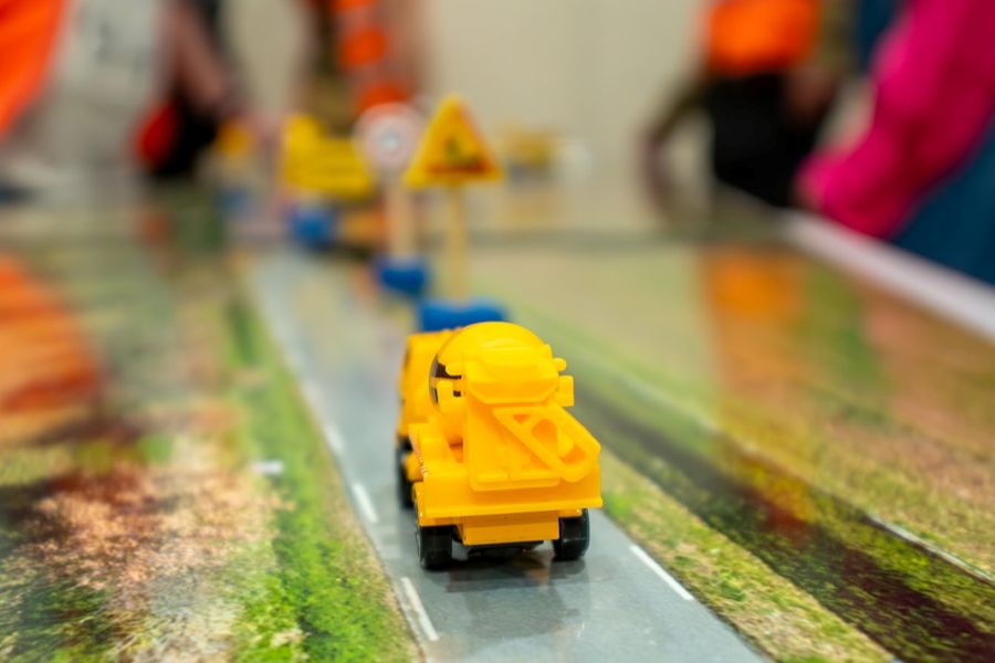 Safety Day : activité ludique sur plateau de jeu.
